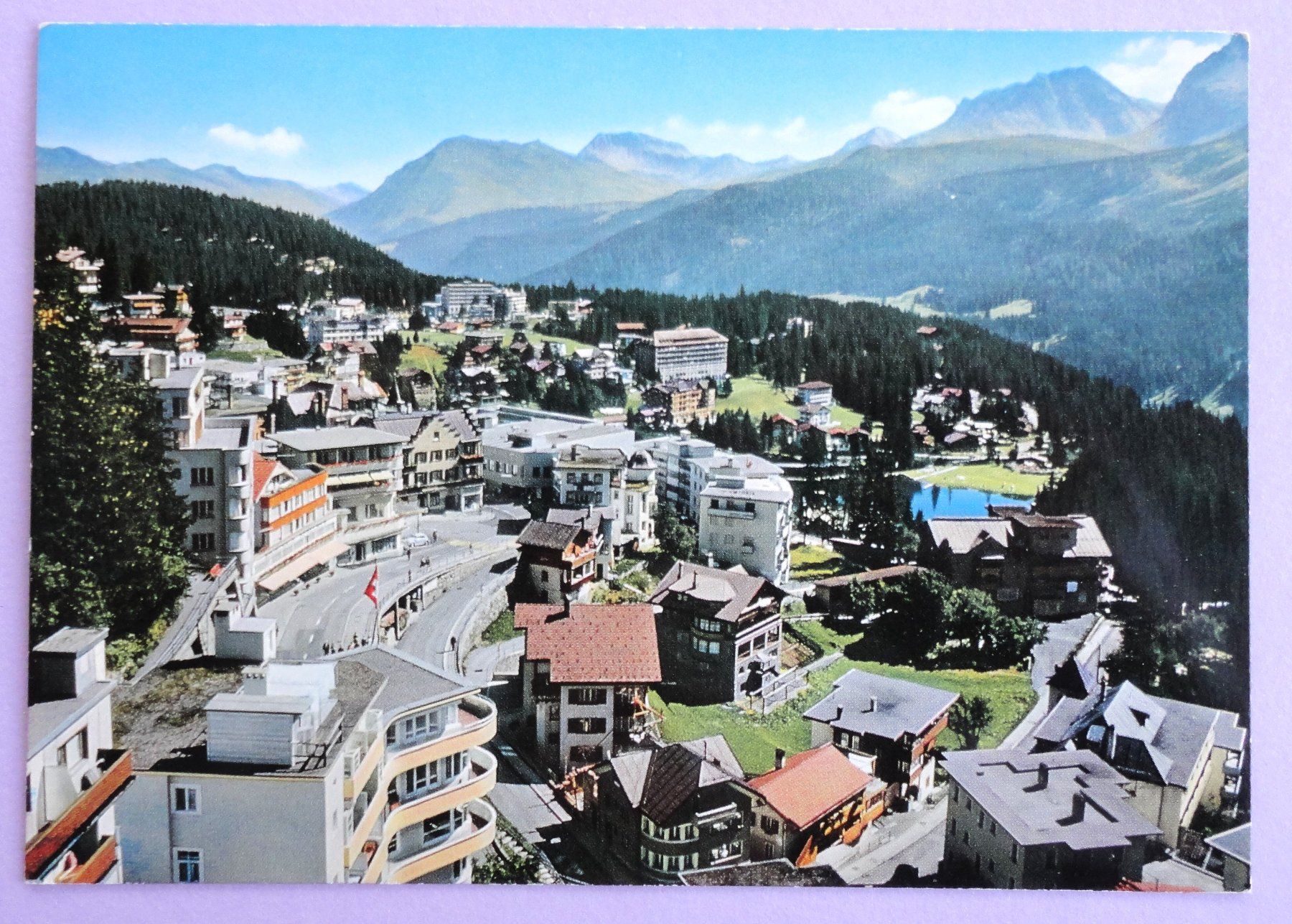 Cartoline postali: Arosa, Dorfzentrum 1800 m – Usato da Fétigny venduto da Billy2miny