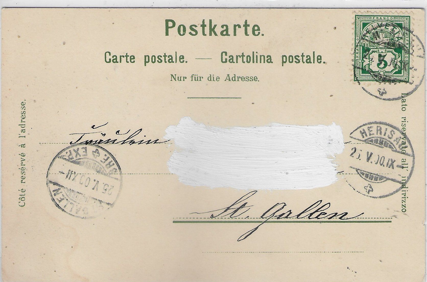 Cartoline postali: Alt-St. Gallen - Speiserthor – Usato da Ettingen venduto da Kartenplanet 1