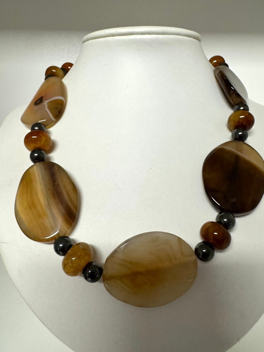 Catenine: Halskette Achat/ Hämatit – Nuovo (secondo la descrizione) da Biberist venduto da tl-schmuck