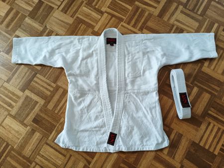 Hiku Tori Judo Kimono mit Gürtel Gr 120 Kinder weiss