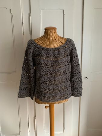 Strickpullover grau - M