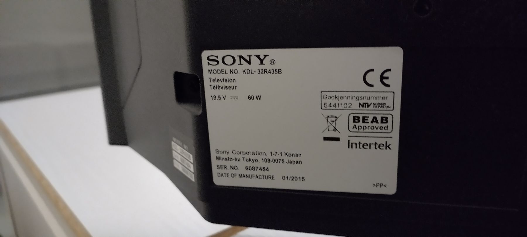 Sony Fernseher: Fernseher Sony schwarz – Gebraucht aus Basel von Niels.H 2