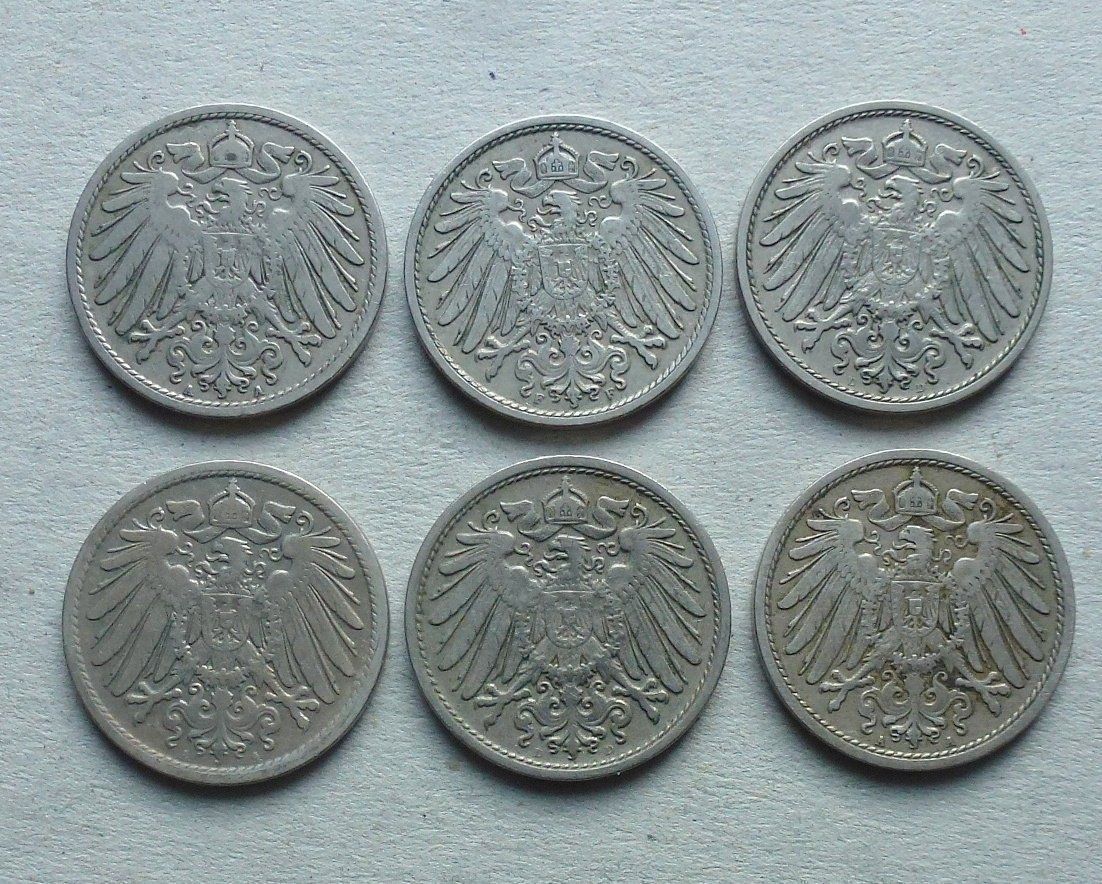 Tutti le monete: Lot ++ 25 Stück 10 Pfennig DR ab 1875 – Usato da Walkringen venduto da Casablanca777 6
