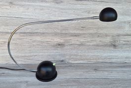Design Tischlampe von OMI Bogenlampe Metall 70/80er Jahren