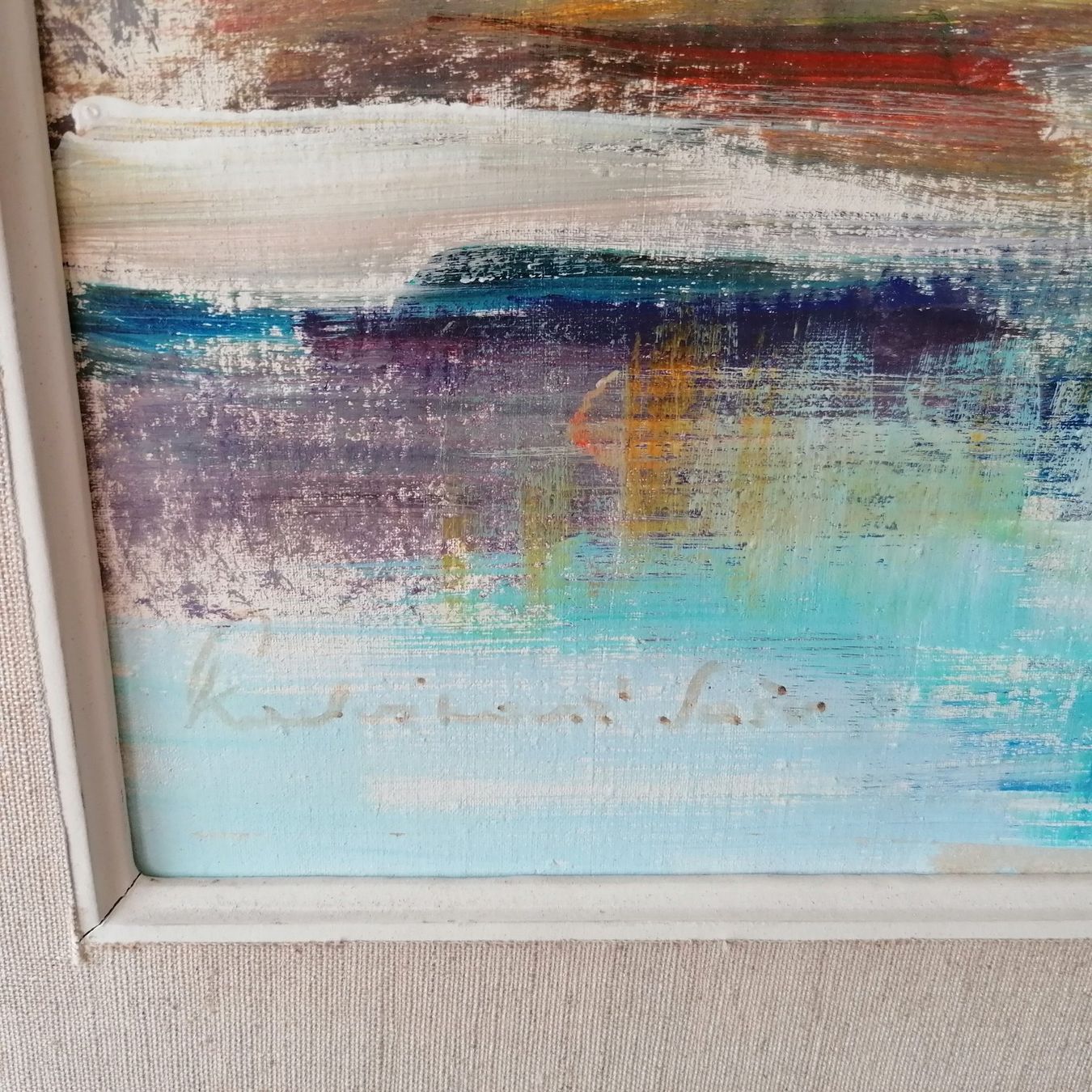Gemälde: Paesaggio. Olio su cartone – Gebraucht aus Mendrisio von Accamuta 3