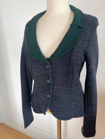 Colora Damen Jacke, Gr. M, Grau/Grün, NEU
