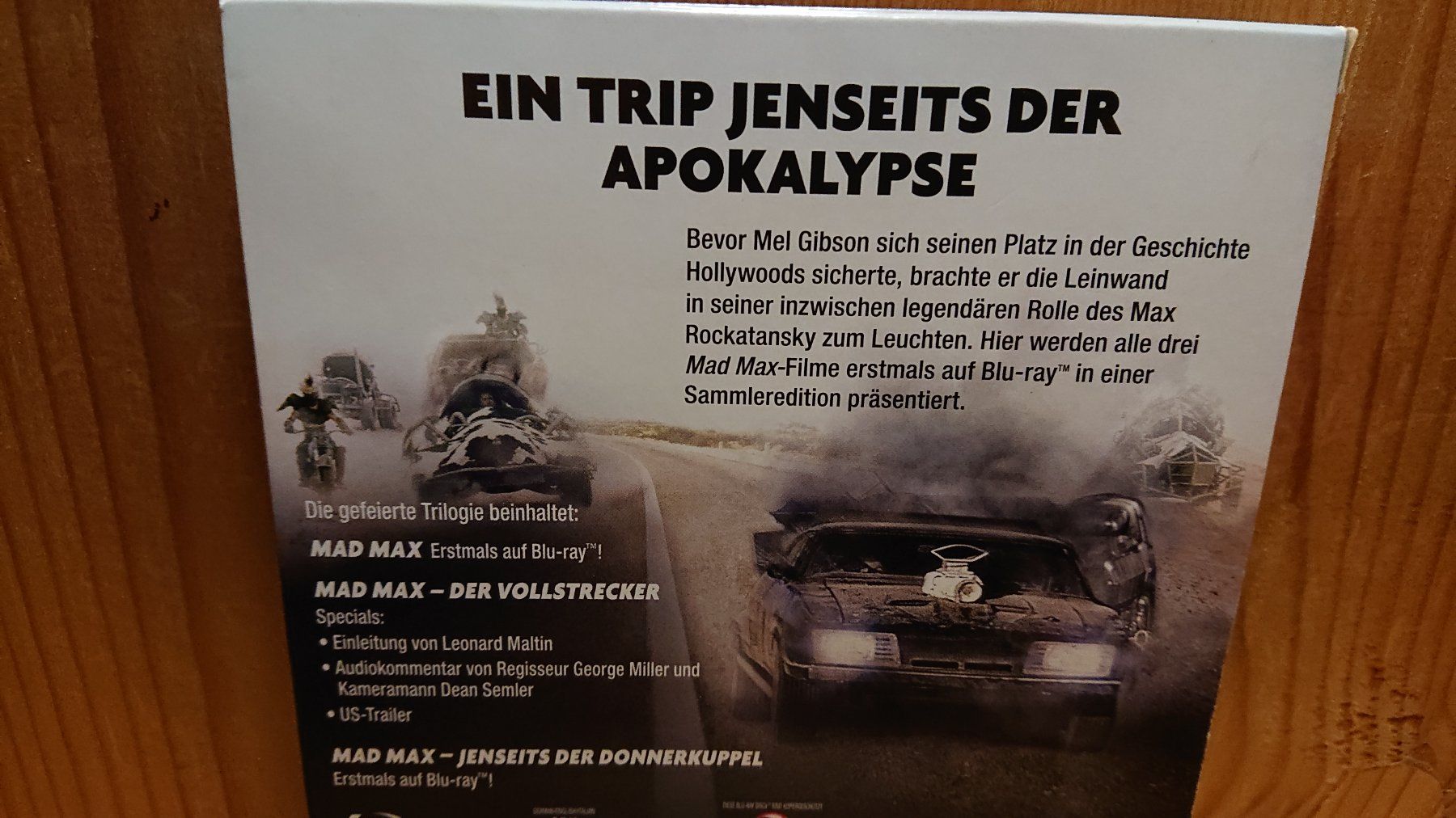 Tutti i DVDs: MAD MAX Trilogie auf Blu-Ray mit Mel Gibson – Usato da Wilderswil venduto da Exebub 2