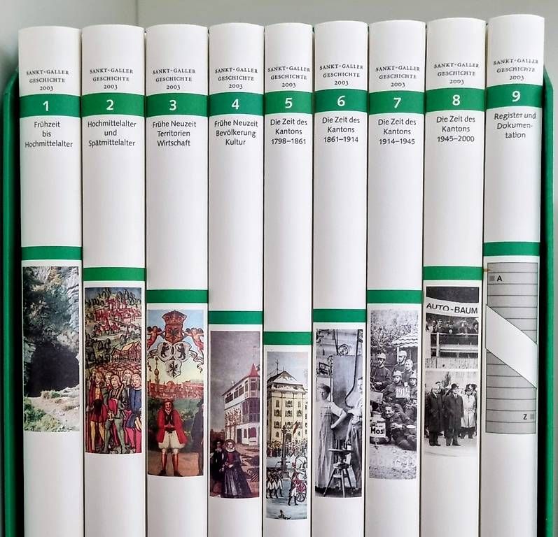 Libri: 9 Bände St Galler Geschichte, Frühzeit bis 2000 – Usato da Wil SG venduto da Hol 4