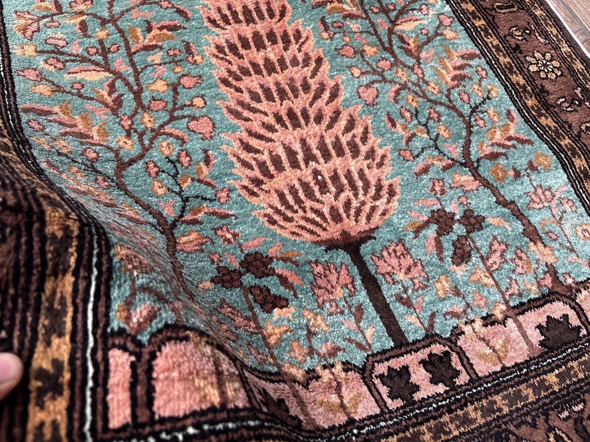 Tappeti: Lebensbaum handgeknüpfter Seidenteppich – Usato da Bennau venduto da Mayer_Carpets 5