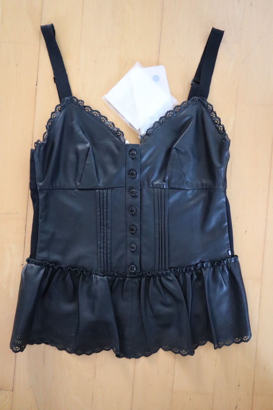Max Mara Tops: wunderschönes Top, Max Mara, feinstes Lammleder, NEU – Neuf avec emballage d'origine à Wattwil par diamant1 9