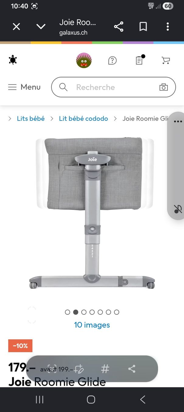 Letti: Lit cododo Joie Roomie Glide – Usato da Croy venduto da bad_c6bf 5