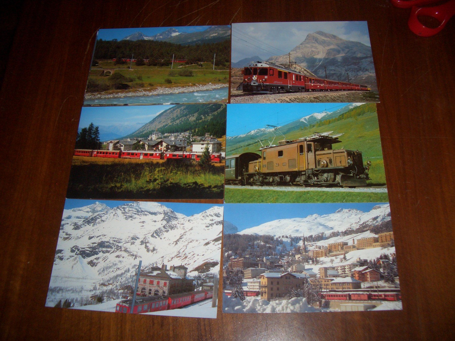Cartoline postali: Postkarten Set Schweizer Bahnen 6 Stk. verschiedene Motive – Nuovo (secondo la descrizione) da Präz venduto da Eroberto