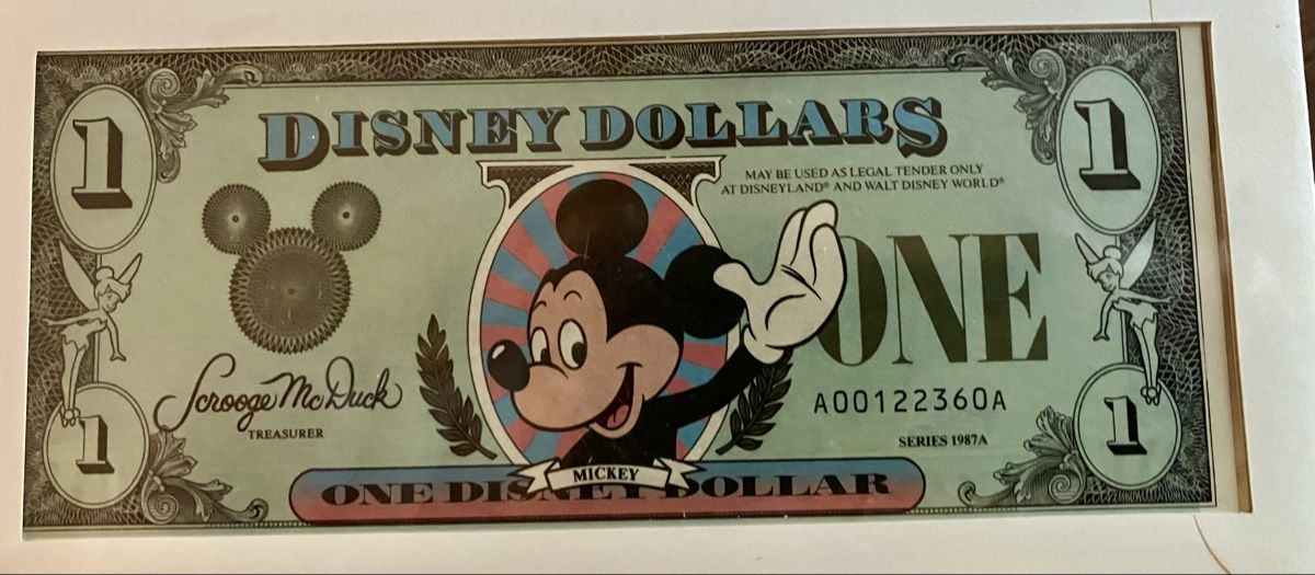 Banconote: Deux Billets Disney dollars – Nuovo e nell'imballaggio originale da Puidoux venduto da lemacos 2