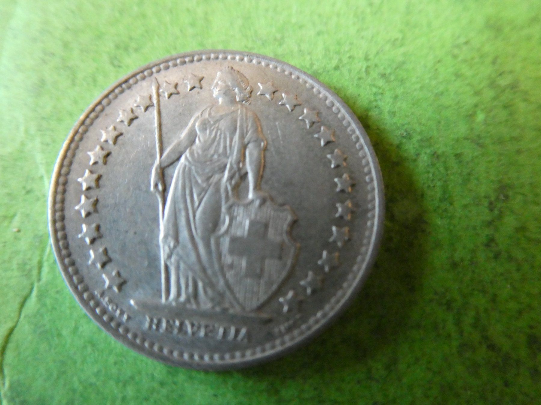 Tutti le monete: Schweiz 1946,  1/2 Franken - Silber – Usato da Hinterforst venduto da Rohusri 1