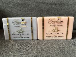 2x Seifen The Grecian Soap Company Ziegenmilch Olivenöl neu
