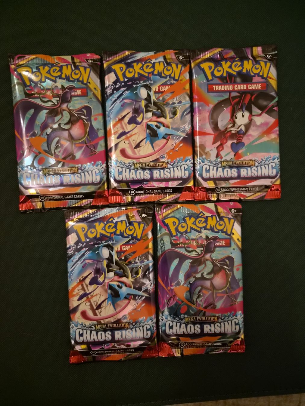 Pokémon Carte collezionabili: 5x Boosters Chaos Rising – Nuovo e nell'imballaggio originale da Les Acacias venduto da S.Vieira