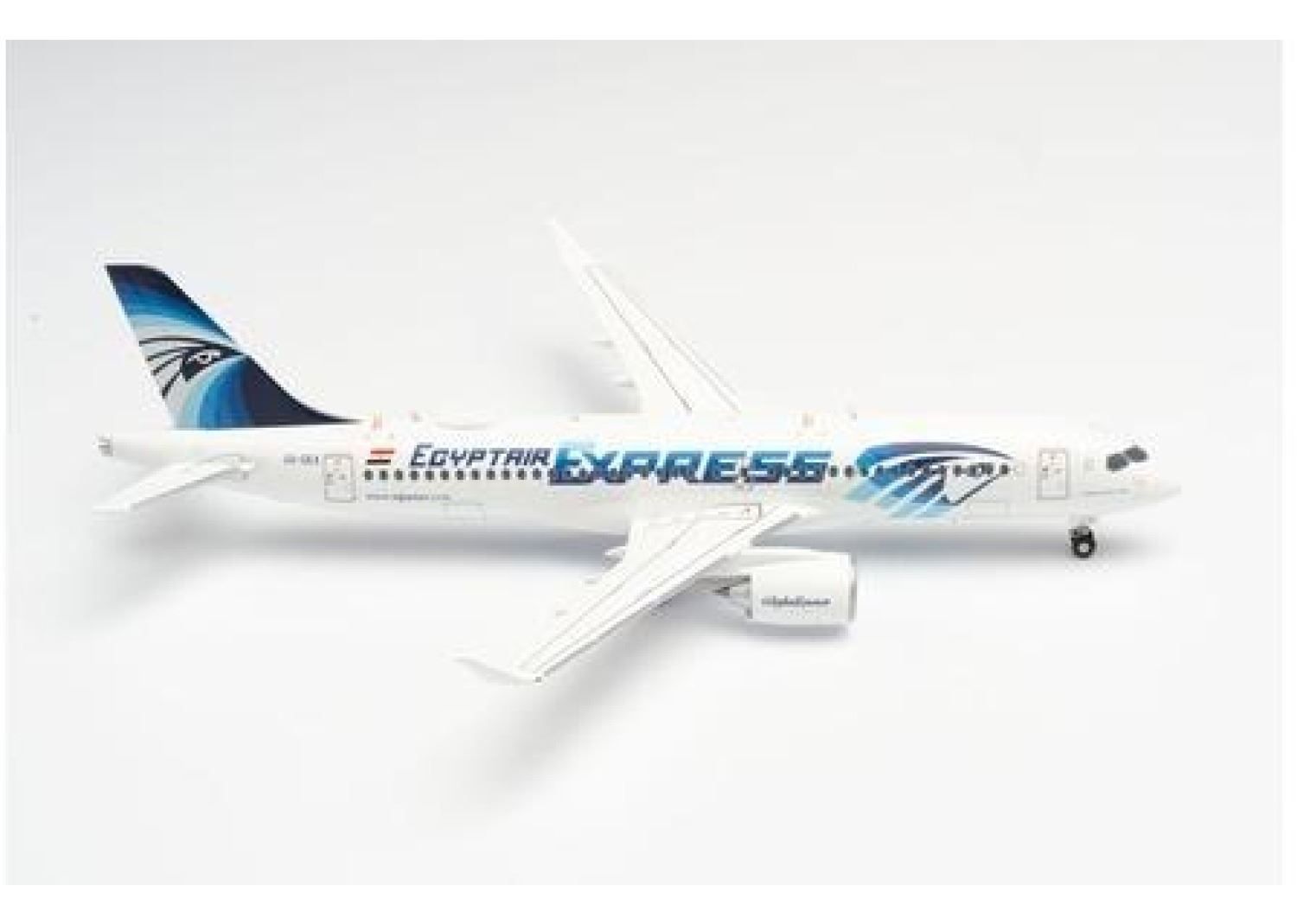 Herpa Modellbausätze & Standmodelle: Egyptair Express Airbus A220-300 – Neu und originalverpackt aus Schlieren von Stocker-Spielwaren