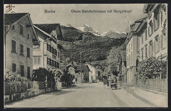 Cartes postales: Buchs, Obere Bahnhofstrasse mit Margelko – D'occasion à Berlin par bartko-reher