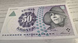 50 Kroner Banknote Dänemark - Einzigartiger Sammlerstück – 