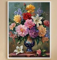 Diamond Painting Blumen 30x40 cm