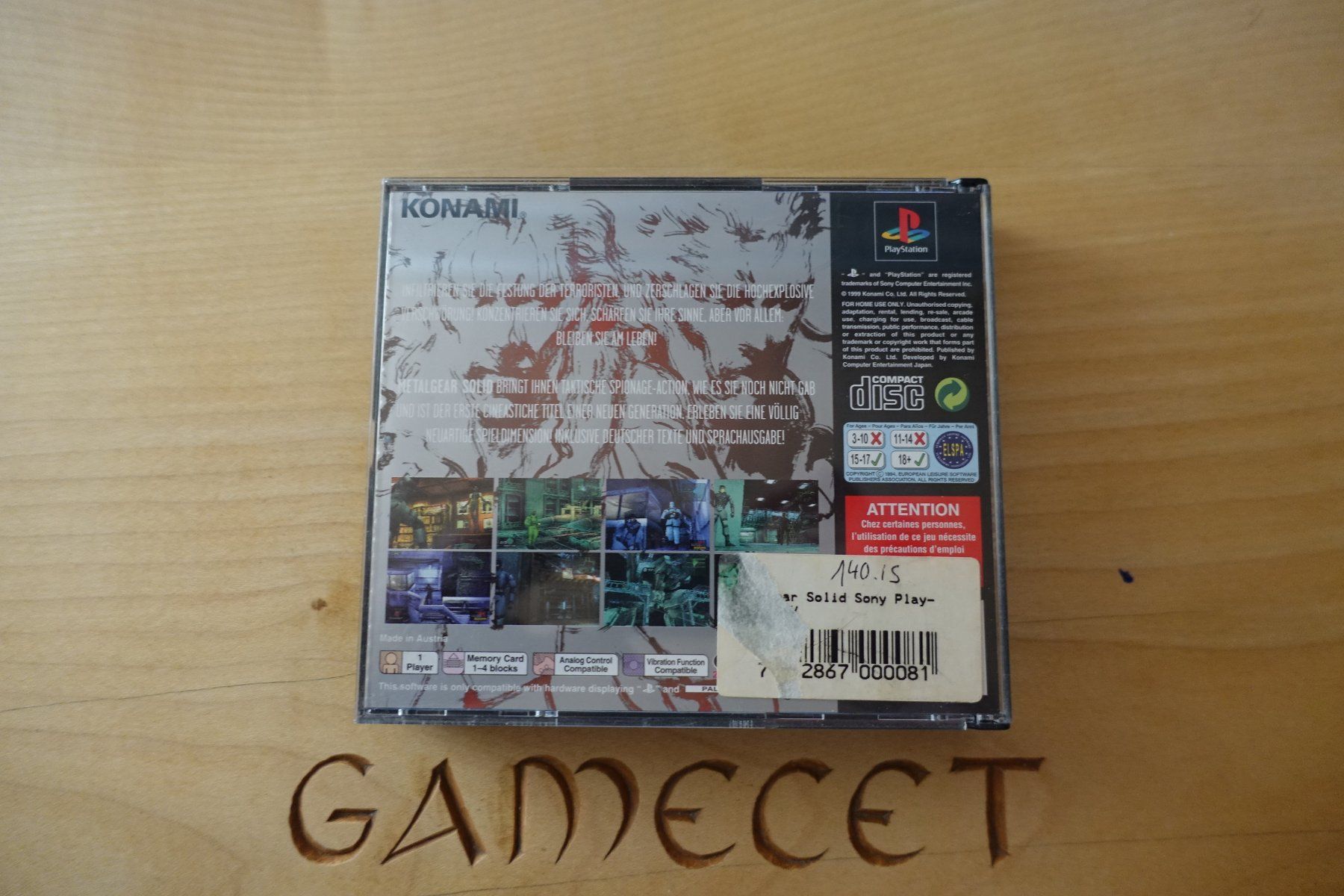 Sony Giochi: Metal Gear Solid – Usato da Steinach venduto da Gamecet 2