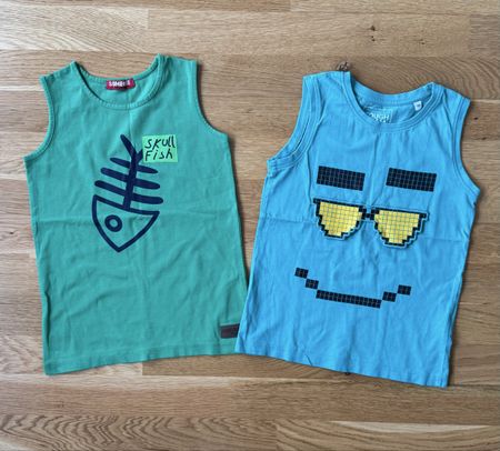 2er Set Tank Tops Gr. 122/128, Sommer, Top Zustand!