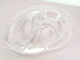 Ovale. flache Glasschale Roberto Niederer