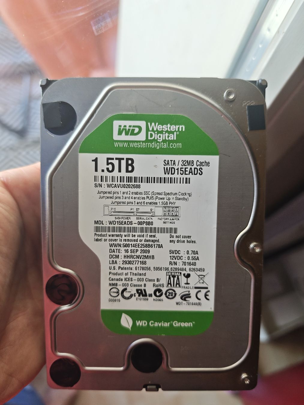Western Digital Harddisks: HDD Western Digital 1.5TB – Gebraucht aus Sarnen von Laut_musik