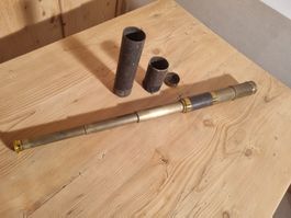Antikes Messing Fernrohr mit Etui