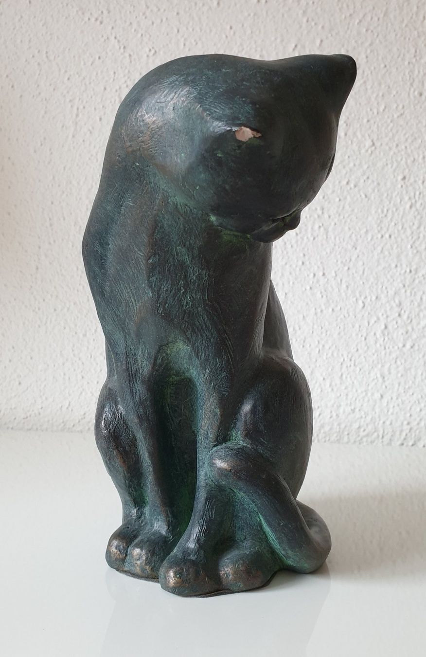 Skulpturen & Statuen: Austin Skulptur Katzenstudie 1988 by Klara Sever – Gebraucht aus Zürich von fourpaws 4