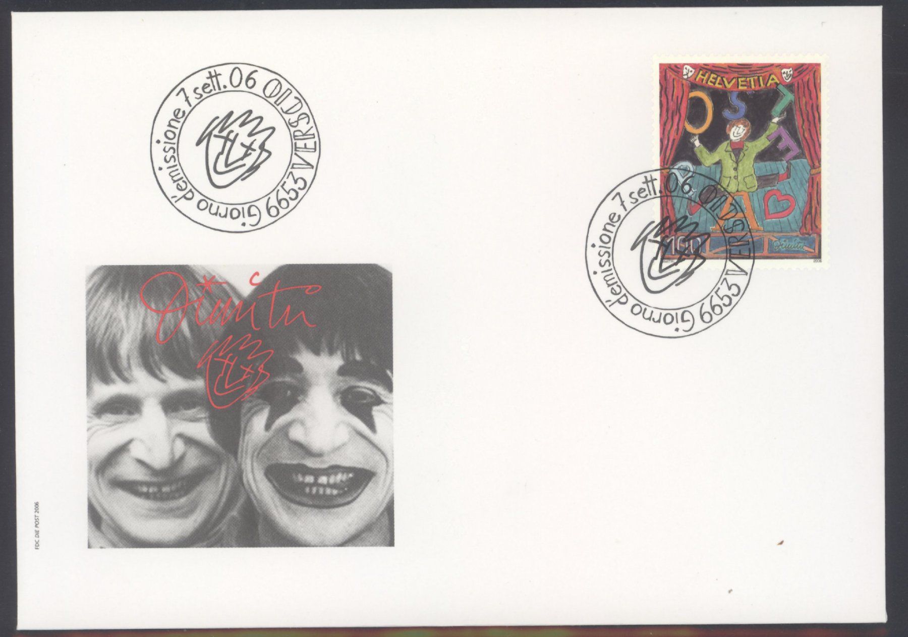 Tutti i francobolli: 2006, FDC, Sondermarke Dimitri – Usato da Willisau venduto da Vollstempel