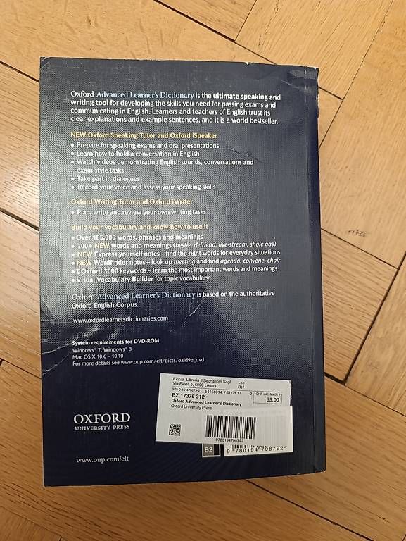 Libri: Dizionario Inglese Oxford – Usato da Lugano venduto da Lucolos 1