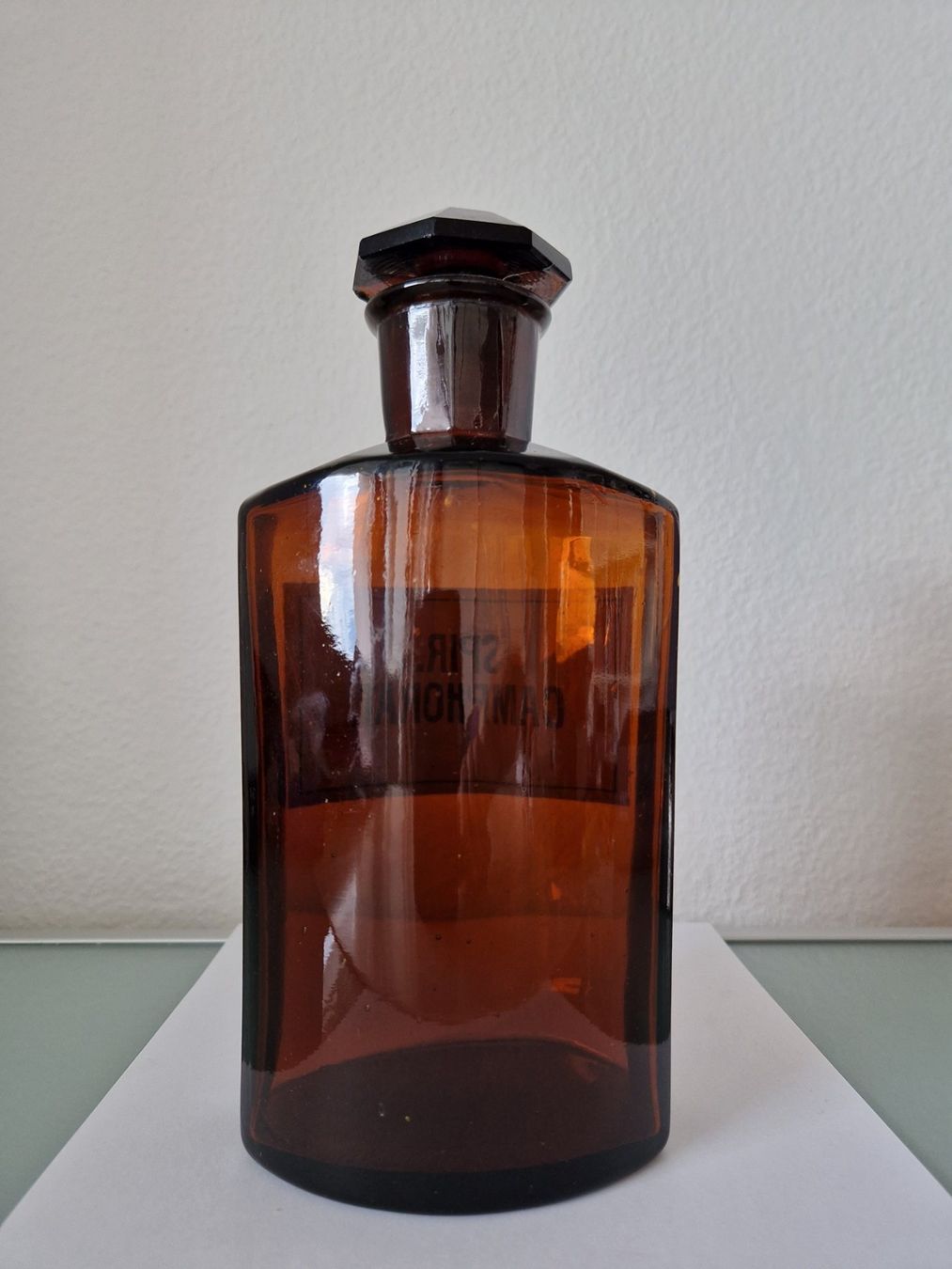 Accessori da laboratorio: Alte Apothekerflasche SPIR.CAMPHORAT. – Usato da La Croix (Lutry) venduto da Lecollectioneur 1