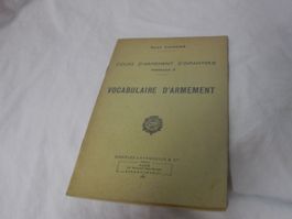 BUCH  MILITÄR  VOCABULAIRE D'ARMEMENT  WAFFEN-VOKABULAR  GUT