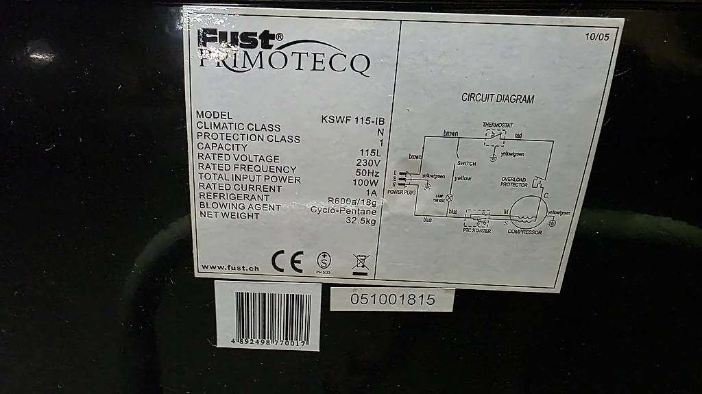 Réfrigérateurs: Cave à vins Primotecq – D'occasion à Lonay par Uldry 2
