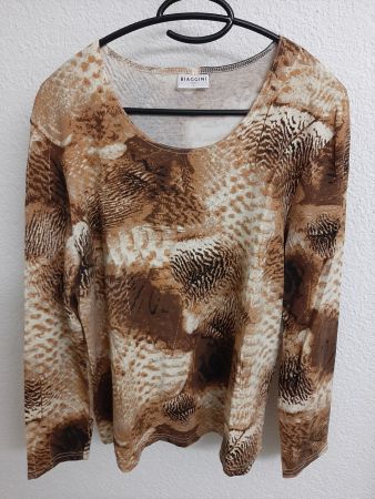 Leichter Pullover gemustert, Gr. L, wie NEU