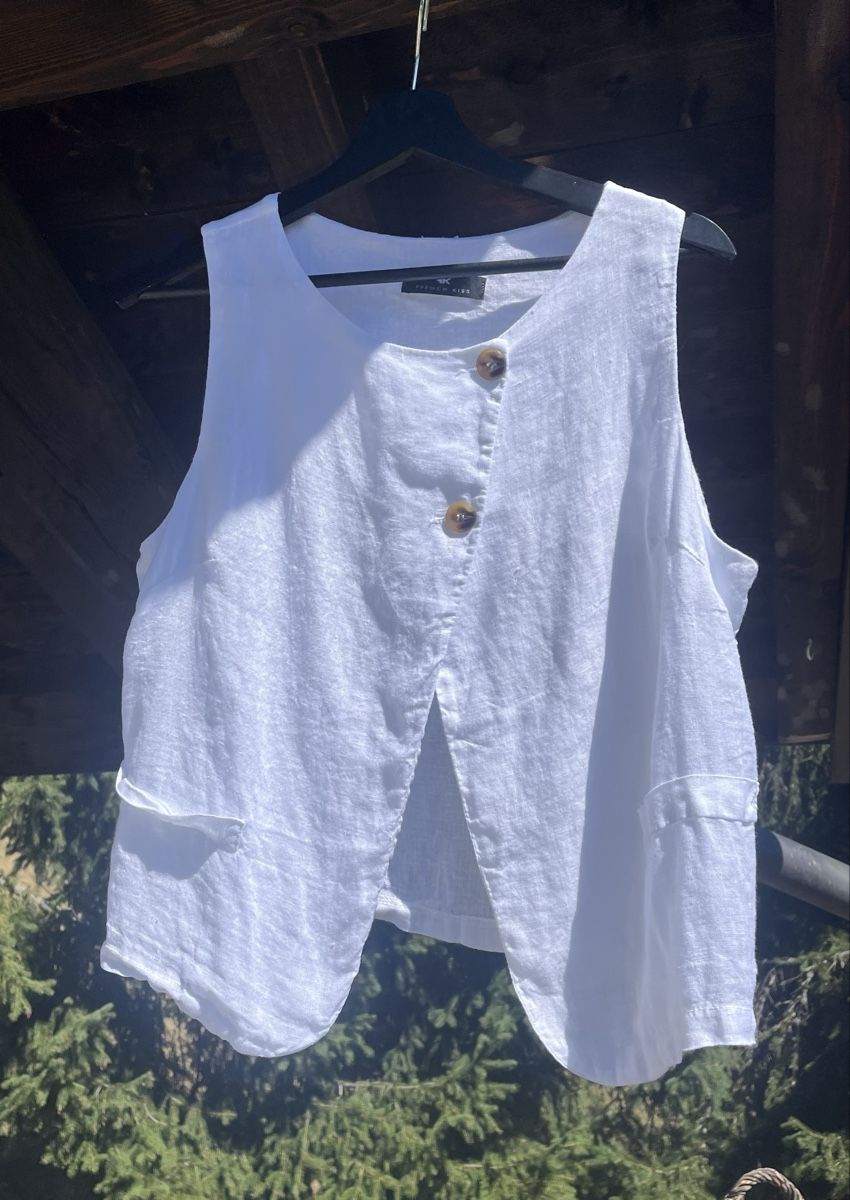 Gilet & Giacche senza maniche: Gilet en lin Gr 40 – Usato da Ovronnaz venduto da fra_n8h8