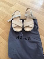 Hogan Sandalen beige Grösse 38 Leder 