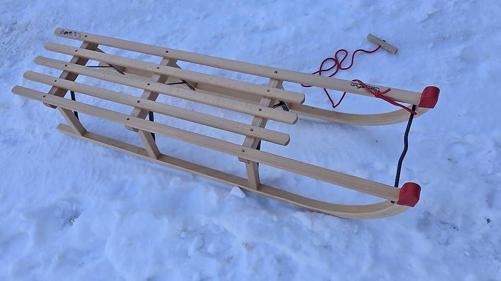 Slitta: Alpina Fun Holz Schlitten 120cm – Nuovo (secondo la descrizione) da Thalwil venduto da VitaMini 3