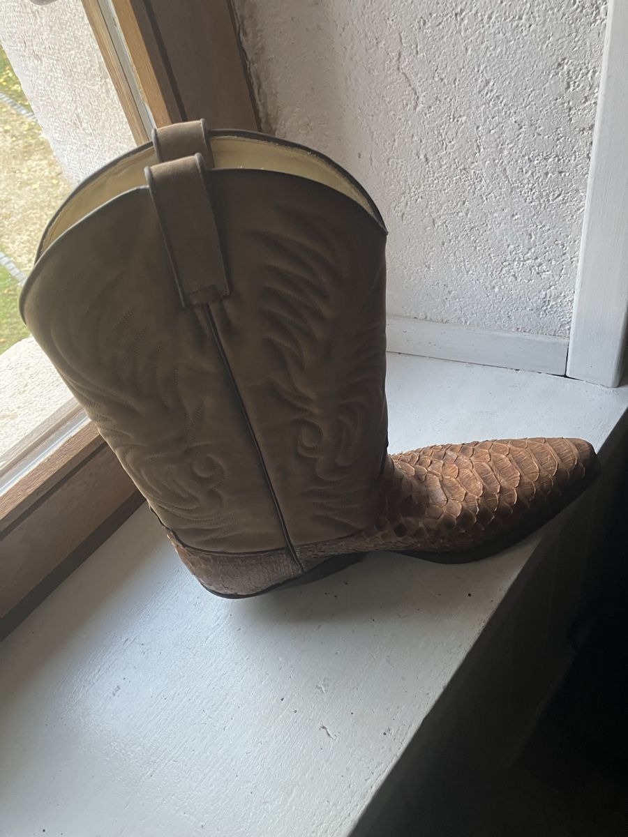 Scarpe per cavalli: Bottes  peau de serpent vintage! – Usato da Collex venduto da angibim 2