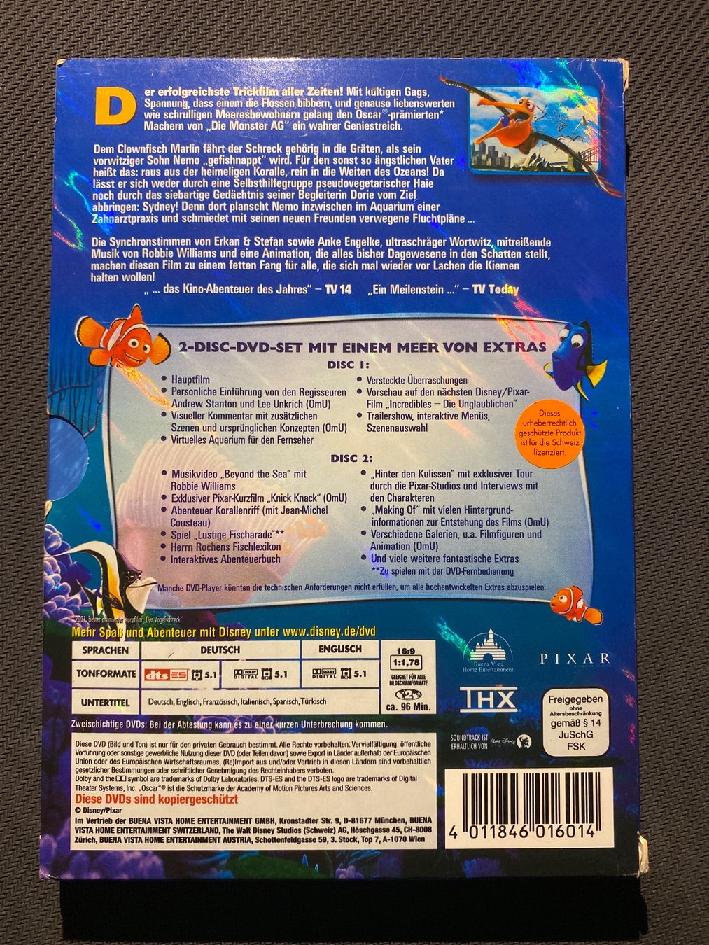 Tutti i DVDs: Findet Nemo - DVD - Disney Pixar – Usato da Rafz venduto da SaintCruz 3