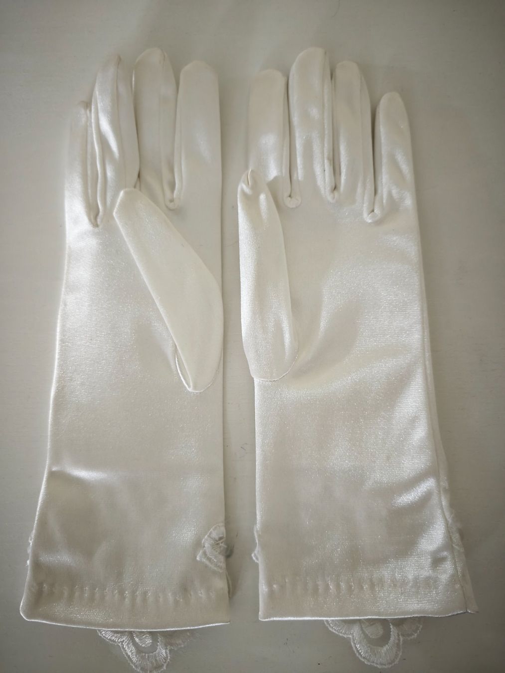 Guanti & manicotti: Braut Handschuhe weiss – Nuovo (secondo la descrizione) da Zeglingen venduto da Vanillacoke 2