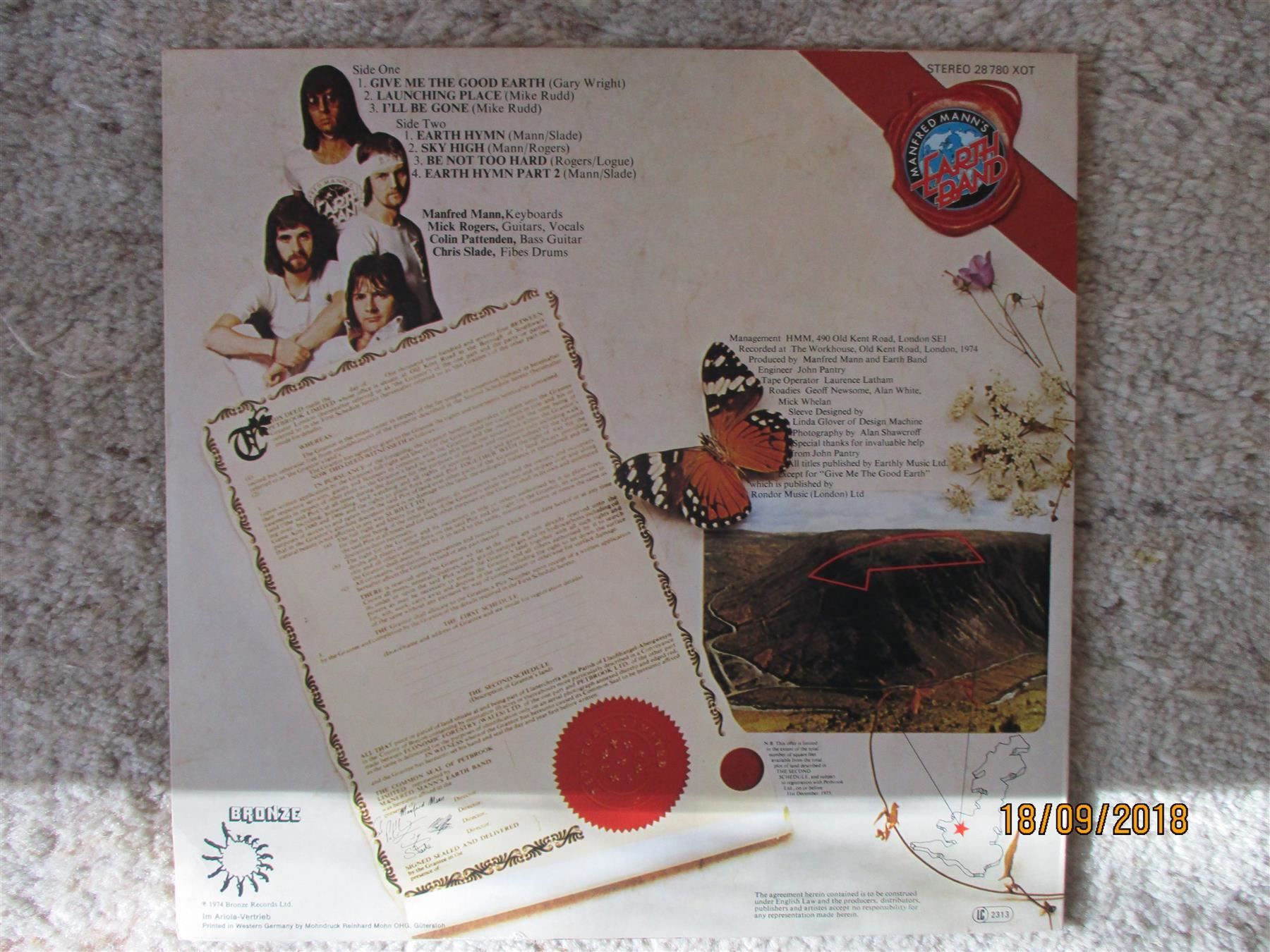 Dischi in vinile: Manfred Mann's Earth Band-The Good Earth – Usato da Liestal venduto da Disc-Point 1
