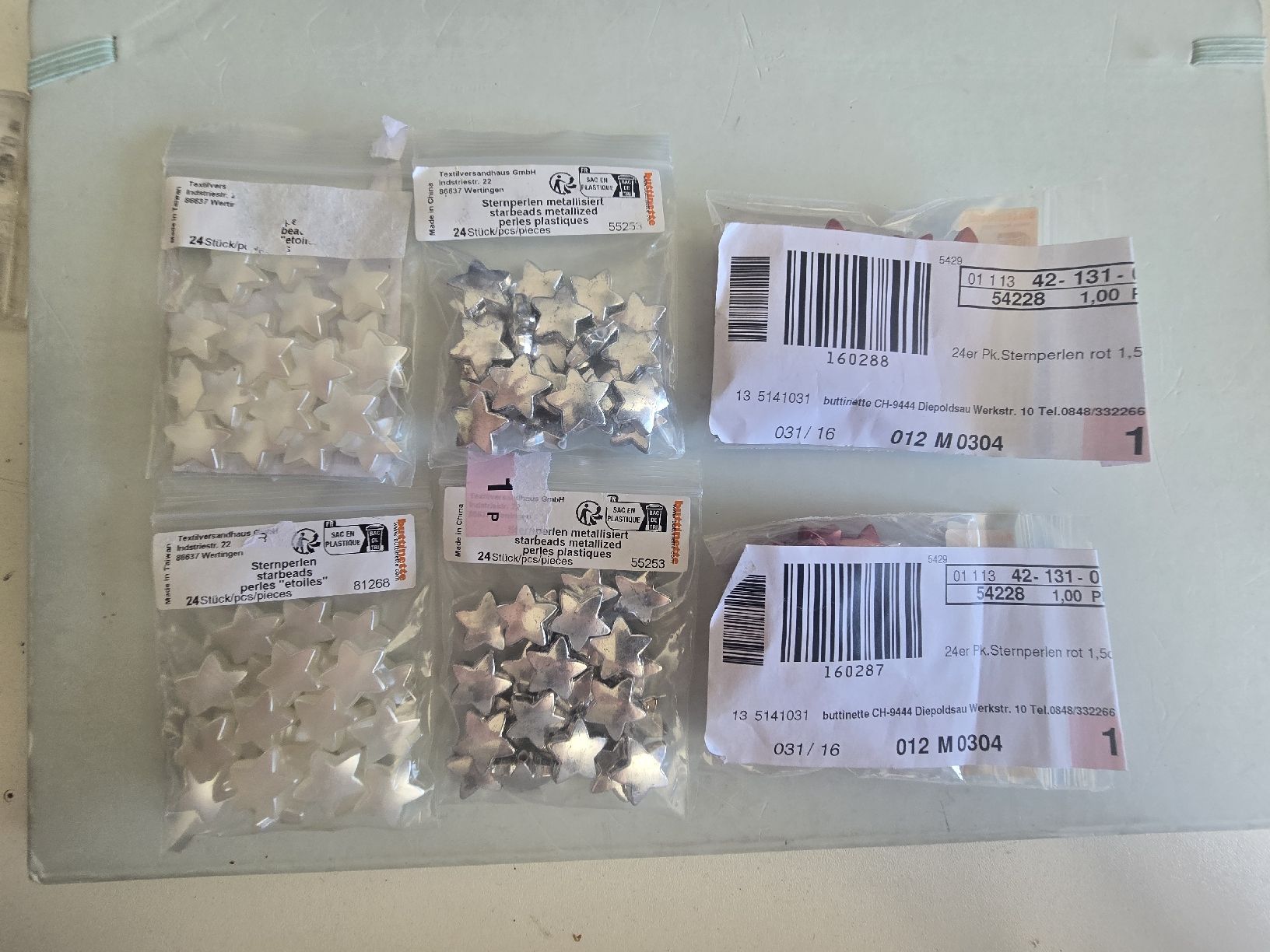 Kit bricolage: Sternperlen, 6 Packungen, Basteln, Deko, – Nuovo e nell'imballaggio originale da Pfäffikon SZ venduto da gmw_8nk9 1