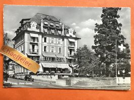 Vevey, Hotel Comte. Mit Oldtimer 