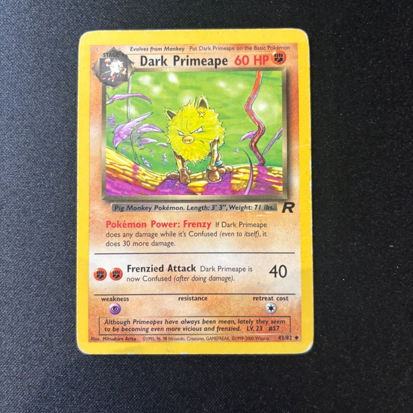 Pokémon Carte collezionabili: Pokémon - Dark Primeape - 43/82 – Usato da Ambrì venduto da Luk_wnr7
