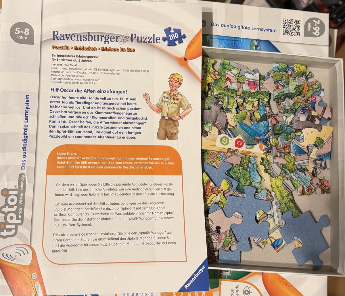 Tiptoi Puzzles: Ravensburger Tiptoi Puzzle Wimmelbild vom Zoo – Gebraucht aus Pieterlen von jae_ny28 1