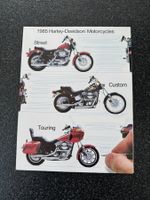Harley Prospekt, Broschüre, Flyer, Katalog von 1985