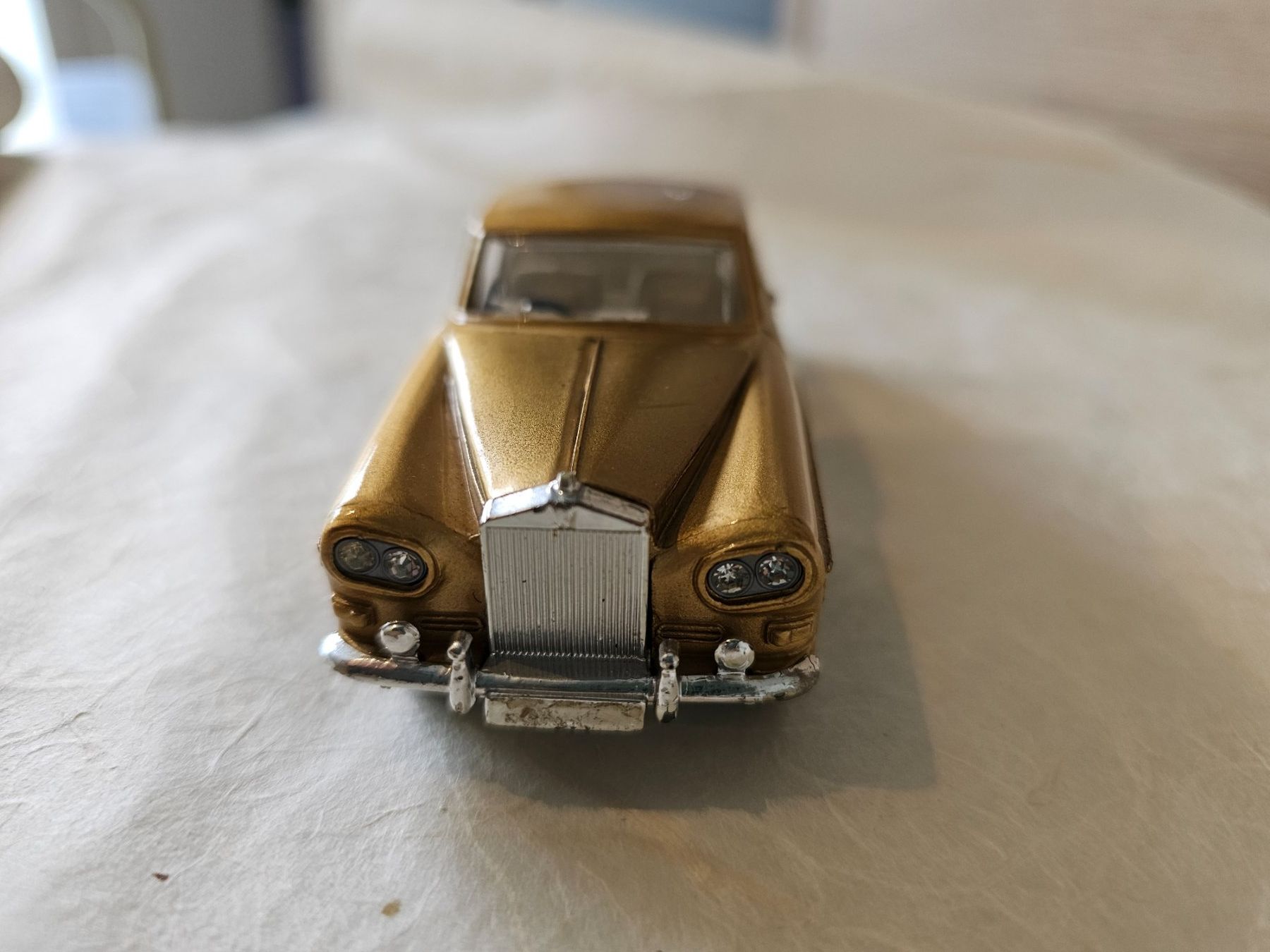 Rolls Royce Modellini d'auto: Rolls Royce Dinki Toys 127 Silver Cloud III gold – Usato da Sirnach venduto da windrad65 1