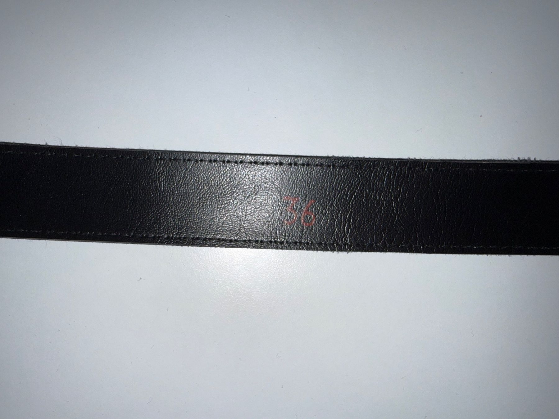 Gürtel: Dunkelblauer Ledergürtel mit Metallschliesse – Gebraucht aus Altendorf von Jeshy15 1